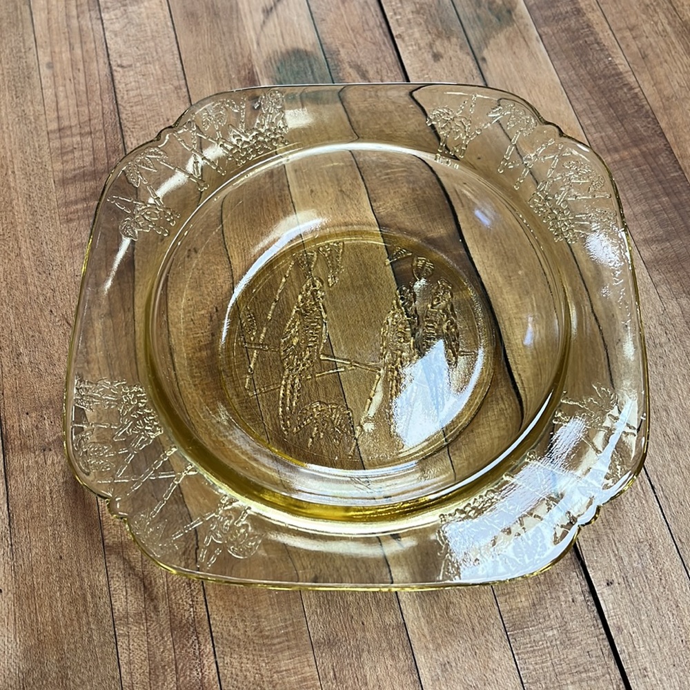 Depression Glass Federal Parrot Pattern - Picture 2 of 7